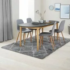 Matbord EGENS 90x190/270 Svart 15 Matbord EGENS 90x190/270 Svart -Sovrum Rea 119109