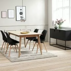 Skänk VIRUM 3 Dörrar Svart -Sovrum Rea 119360