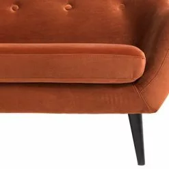 Soffa EGEDAL 2,5-sits Sammet Orange -Sovrum Rea 119802