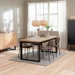 JYSK Internal Matbord AGERSKOV 90x200 Ek/svart -Sovrum Rea 120600 1