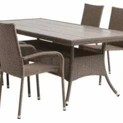 STRIB L200 Bord Natur + 4 GUDHJEM Stol Natur 8 STRIB L200 Bord Natur + 4 GUDHJEM Stol Natur -Sovrum Rea 120698