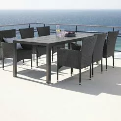 JUTLANDIA Bord MADERUP B90xL205 Svart -Sovrum Rea 121355