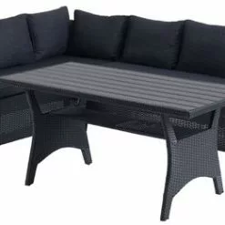 Loungeset ULLEHUSE 6-sits Svart -Sovrum Rea 121461