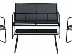 Loungeset YDBY 4-sits Svart 8 Loungeset YDBY 4-sits Svart -Sovrum Rea 121470