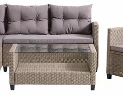 Loungeset MORA 4-sits M/schäslong Natur 10 Loungeset MORA 4-sits M/schäslong Natur -Sovrum Rea 122082