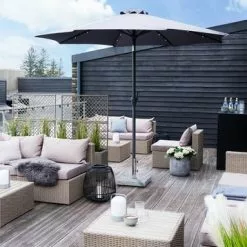 Marknadsparsoll ASKIM Ø300 LED Grå -Sovrum Rea 124203