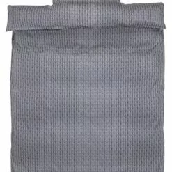 JYSK Påslakanset HANNE Satin 150x210 Grå/blå