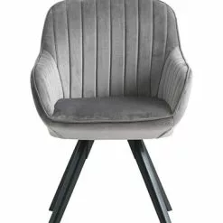 JYSK Internal Fåtölj ONSEVIG Sammet Grå/svart 18 JYSK Internal Fåtölj ONSEVIG Sammet Grå/svart -Sovrum Rea 126594