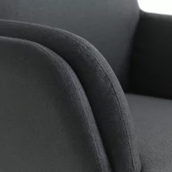 Fåtölj M/fotpall TANKEFULD Mörkgrå -Sovrum Rea 126621