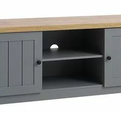 TV-bänk MARKSKEL Grå/ek