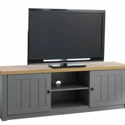 TV-bänk MARKSKEL Grå/ek 12 TV-bänk MARKSKEL Grå/ek -Sovrum Rea 126658