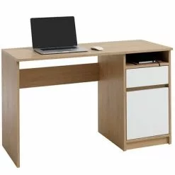 Skrivbord BILLUND 53x120 Vit/ek 12 Skrivbord BILLUND 53x120 Vit/ek -Sovrum Rea 126670