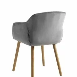 Matstol ADSLEV Sammet Grå -Sovrum Rea 126818