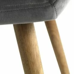 Matstol ADSLEV Sammet Grå -Sovrum Rea 126820