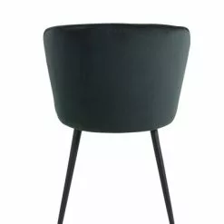 JYSK Internal Matstol RISSKOV Mörkgrön Sammet/svart -Sovrum Rea 126871