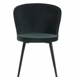 JYSK Internal Matstol RISSKOV Mörkgrön Sammet/svart -Sovrum Rea 126872