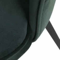 JYSK Internal Matstol RISSKOV Mörkgrön Sammet/svart -Sovrum Rea 126873