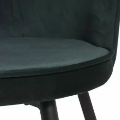 JYSK Internal Matstol RISSKOV Mörkgrön Sammet/svart -Sovrum Rea 126874