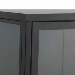 JYSK Internal Vitrinskåp VIRUM 2 Dörrar Svart 70 JYSK Internal Vitrinskåp VIRUM 2 Dörrar Svart -Sovrum Rea 127962