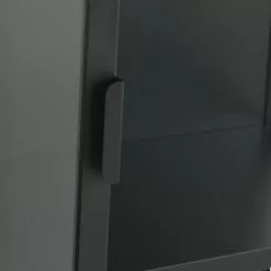 JYSK Internal Vitrinskåp VIRUM 2 Dörrar Svart 71 JYSK Internal Vitrinskåp VIRUM 2 Dörrar Svart -Sovrum Rea 127963