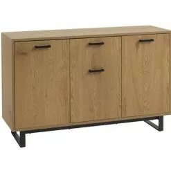 JYSK Internal Skänk AABENRAA 3 Dörrar Ek/svart