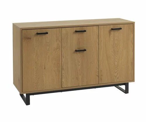 JYSK Internal Skänk AABENRAA 3 Dörrar Ek/svart 3 JYSK Internal Skänk AABENRAA 3 Dörrar Ek/svart