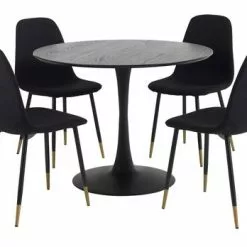 RINGSTED Ø100 Svart + 4 JONSTRUP Guld