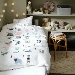 KRONBORG Junior Påslakanset ALICE 115x135 Grön -Sovrum Rea 128452