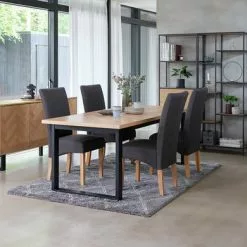 Royal Oak Skänk AGERSKOV 3 Dörrar Ek/svart -Sovrum Rea 128627