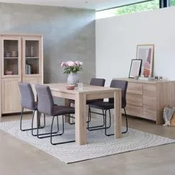 HASLUND L160 Ek + 4 HAMMEL Grå -Sovrum Rea 128654