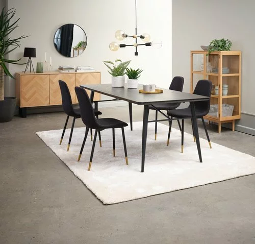 Matstol JONSTRUP Svart/guld 4 Matstol JONSTRUP Svart/guld - Bild 2