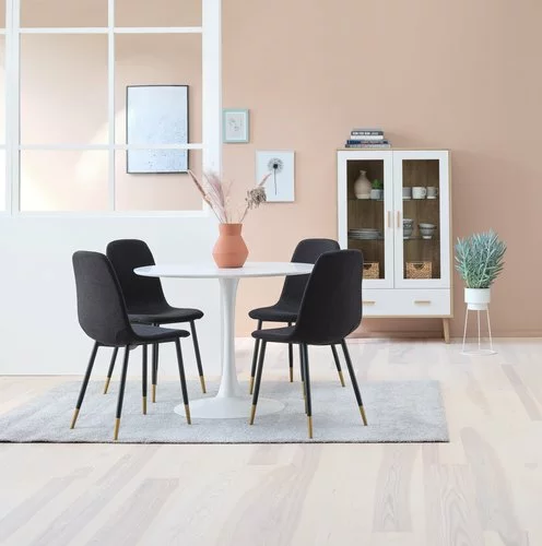 Matstol JONSTRUP Svart/guld 5 Matstol JONSTRUP Svart/guld - Bild 3