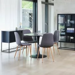 Skänk VIRUM 3 Dörrar Svart -Sovrum Rea 128714 1