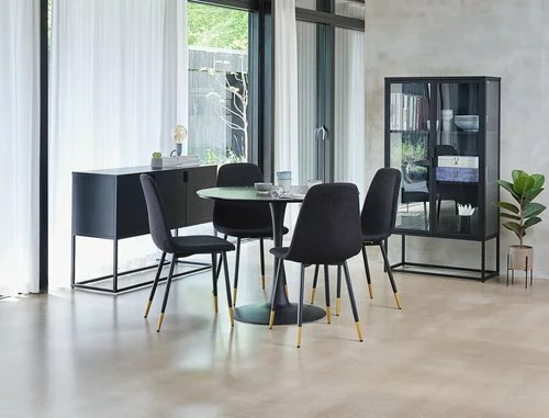 Matstol JONSTRUP Svart/guld 6 Matstol JONSTRUP Svart/guld - Bild 4