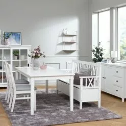 Vitrinskåp NORDBY 2 Dörrar Vit -Sovrum Rea 128722 1