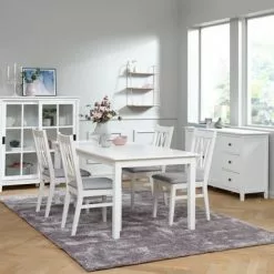 Vitrinskåp NORDBY 2 Dörrar Vit -Sovrum Rea 128723 1