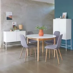 Skänk LADBY 2 Dörrar Mönster Vit 21 Skänk LADBY 2 Dörrar Mönster Vit -Sovrum Rea 128731