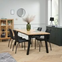 Matstol ASAA Svart Konstläder 17 Matstol ASAA Svart Konstläder -Sovrum Rea 128754 2