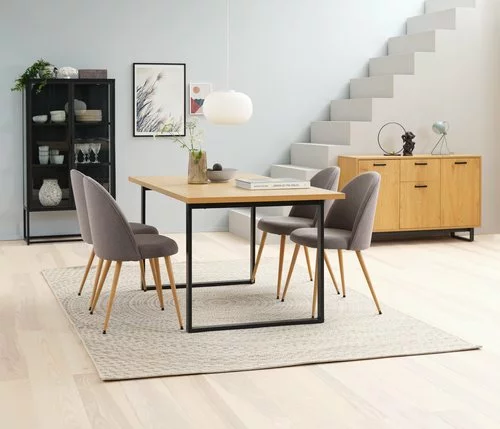 JYSK Internal Skänk AABENRAA 3 Dörrar Ek/svart 7 JYSK Internal Skänk AABENRAA 3 Dörrar Ek/svart - Bild 5