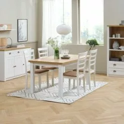 JYSK Internal Skänk MARKSKEL 3 Dörrar Vit/ek 42 JYSK Internal Skänk MARKSKEL 3 Dörrar Vit/ek -Sovrum Rea 128766