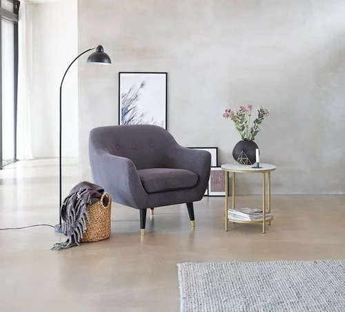 JYSK Internal Hörnbord GADEVANG Ø45 Vit/guld 6 JYSK Internal Hörnbord GADEVANG Ø45 Vit/guld - Bild 4