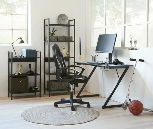 JYSK Internal Gamingbord HALSTED 60x120 M/mugg- + Hörlurshållare Svart 7 JYSK Internal Gamingbord HALSTED 60x120 M/mugg- + Hörlurshållare Svart - Bild 5