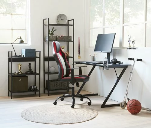 JYSK Internal Gamingbord HALSTED 60x120 M/mugg- + Hörlurshållare Svart 8 JYSK Internal Gamingbord HALSTED 60x120 M/mugg- + Hörlurshållare Svart - Bild 6