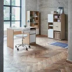 Skrivbord BILLUND 53x120 Vit/ek 14 Skrivbord BILLUND 53x120 Vit/ek -Sovrum Rea 128838 1