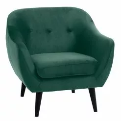 Fåtölj EGEDAL Sammet Mörkgrön