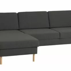 Schäslongsoffa SVALBARD Mörkgrå