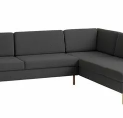 Soffa SVALBARD öppen ände Höger Mörkgrå