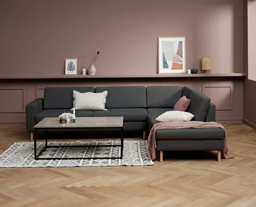 Soffa SVALBARD öppen ände Höger Mörkgrå 6 Soffa SVALBARD öppen ände Höger Mörkgrå - Bild 4