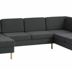 Hörnsoffa SVALBARD Höger Mörkgrå