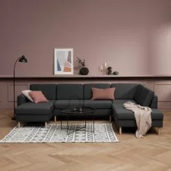 Hörnsoffa SVALBARD Höger Mörkgrå 9 Hörnsoffa SVALBARD Höger Mörkgrå -Sovrum Rea 131029